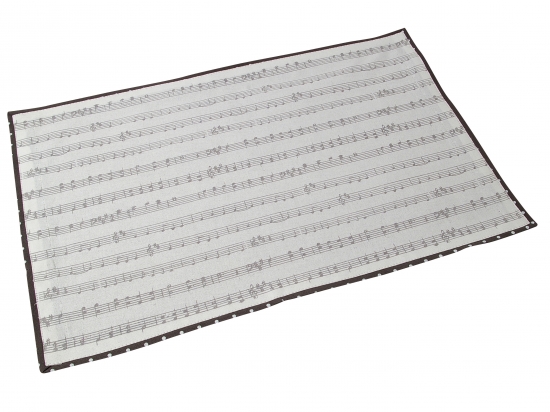 Placemat 33 x 48 cm music w / gray