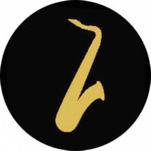 Magnets, organization magnets black / gold - instruments / design: saxophone