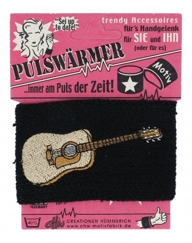 Pulse warmers, sweat band for the wrist - instruments / design: concert guitar