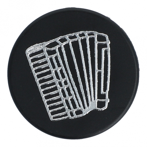 Magnets, organization magnets black / silver - Instruments / Design: accordion