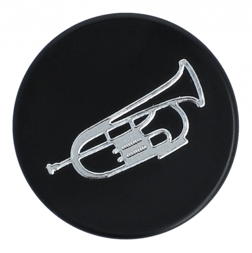 Magnets, organization magnets black / silver - instruments / design: fluegel horn
