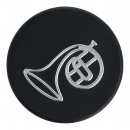 Magnets, organization magnets black / silver - instruments / design: horn