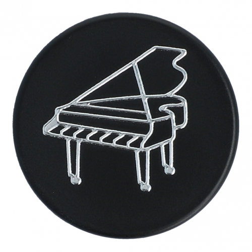 Magnets, organization magnets black / silver - Instruments / Design: Piano
