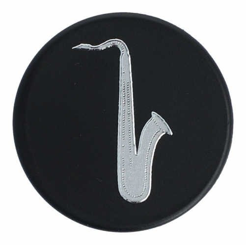 Magnets, organization magnets black / silver - instruments / design: saxophone