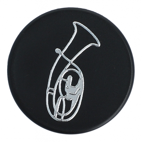 Magnets, organization magnets black / silver - instruments / design: tenor horn