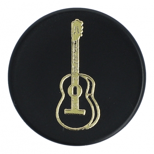 Magnets, organization magnets black / gold - instruments / design: concert guitar