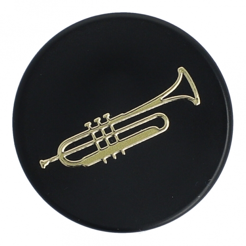 Magnets, organization magnets black / gold - Instruments / Design: Trumpet