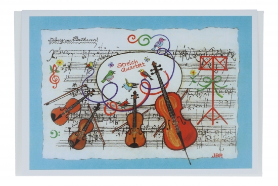 Double card, string quartet, Beethoven