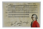 Postcard, Mozart, Jupiter Symphony