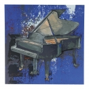 Postcard, piano, Bernadette Trost