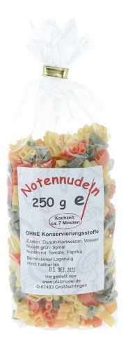 Colorful note noodles, without preservatives
