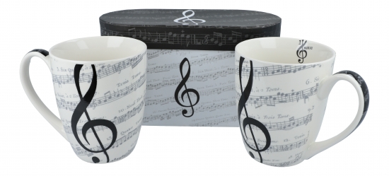 Mug Set I Love Music Gift Box
