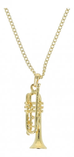 Pendant trumpet, with chain