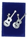Ohrhänger-Paar aus Edelstahl mit diversen Instrumenten oder Notenschlüsseln