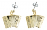 Pair of earrings, accordion