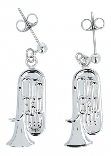 Pair of earrings, tuba
