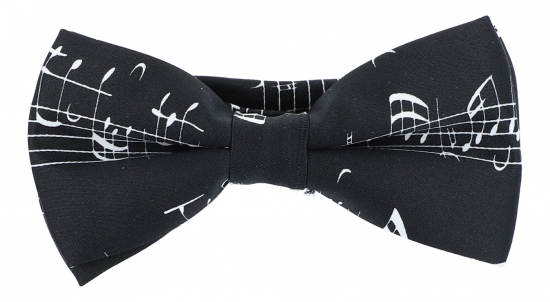 Bow tie, note lines, different colors - color: black / white
