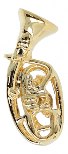 Pin, without box, tenor horn small - material: gold plated