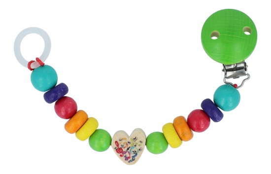 Wooden pacifier chains