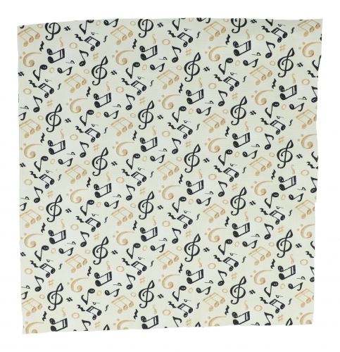 By the meter, cotton, beige mix of notes, 115 cm wide