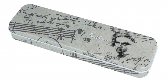 Beethoven, metal pencil box