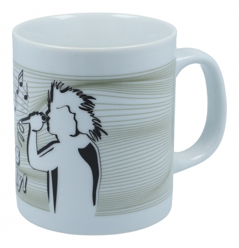 Trendy mug with handles, different motifs