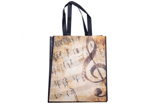 Plastic handle bag - Instruments / Design: sheet music