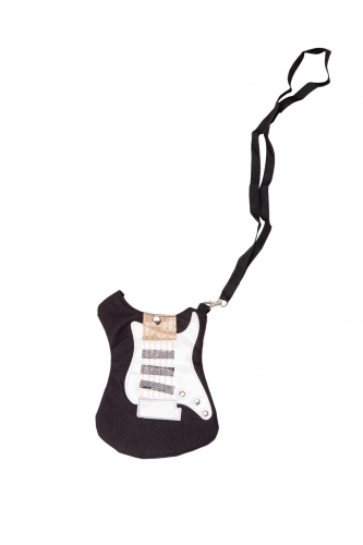 Small shoulder bag in guitar shape