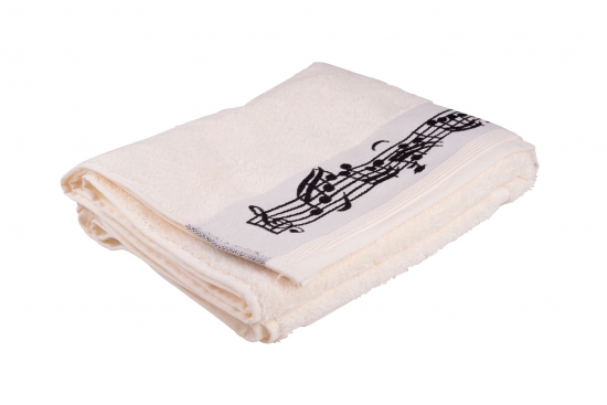 Cream bath towel