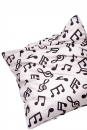 Cushion cover with zipper (without filling), white / black