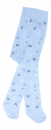 Babystrumpfhose in hellblau mit Noten