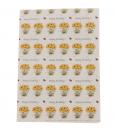 Wrapping paper Music sheet with sunflowers