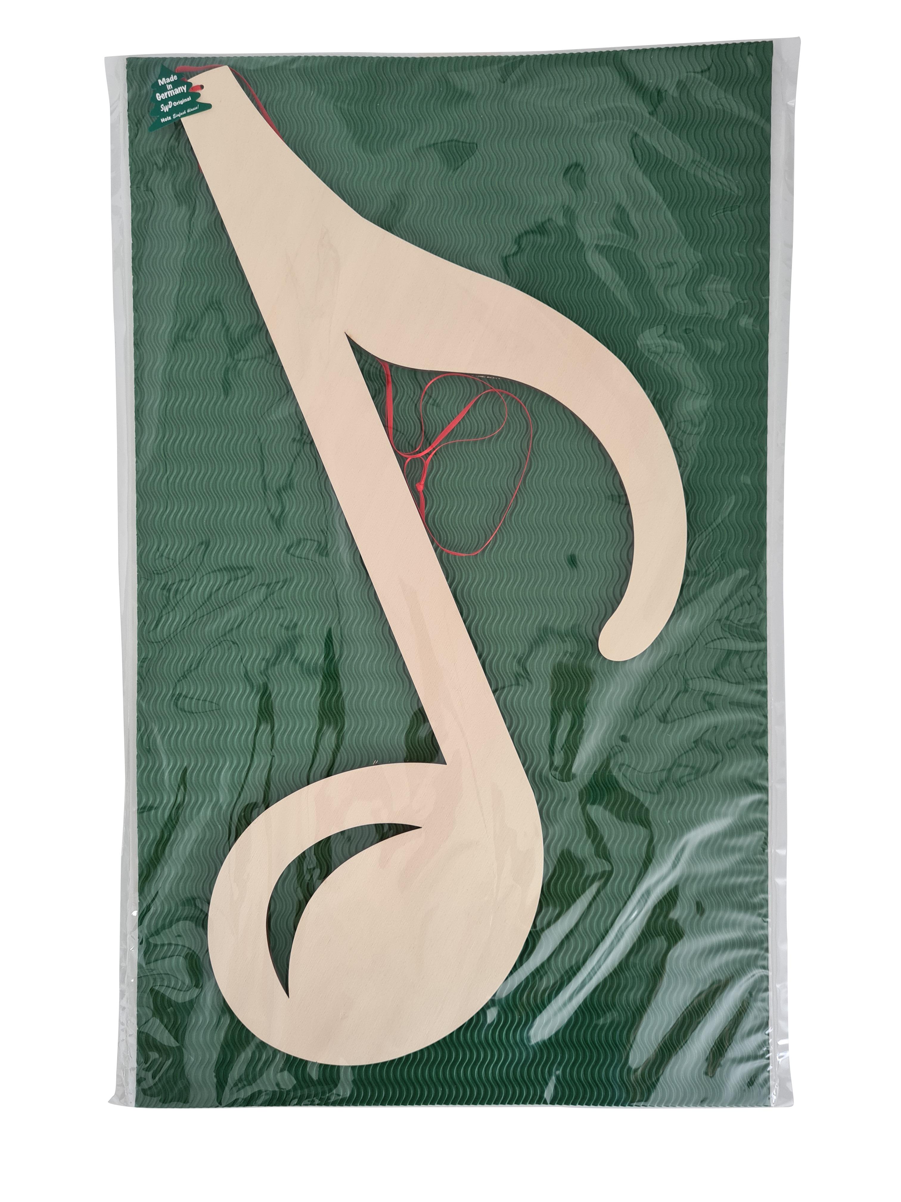 Wooden deco eighth note 60 cm