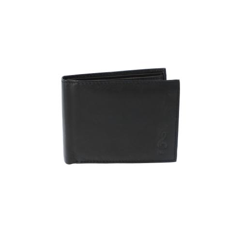 Genuine leather wallet landscape format GC embossed