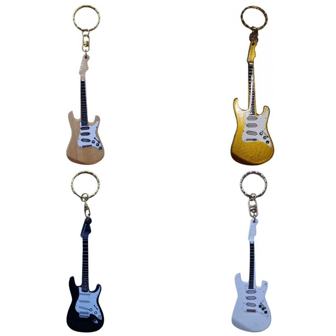 Fender-Keychain, electric guitar, assorted colors