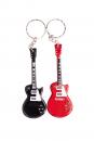 Les Paul keychain, electric guitar, red or black