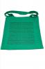 Tote bag with printed staves, long handles, different colors - color: green