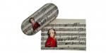 Brillenetui und Mikrofasertuch Wolfgang Amadeus Mozart 