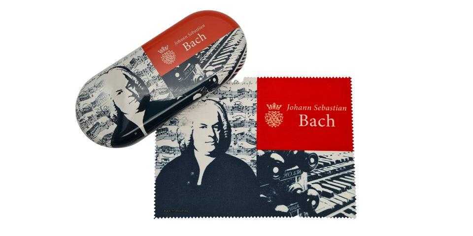 Brillenetui und Mikrofasertuch Johann Sebastian Bach 