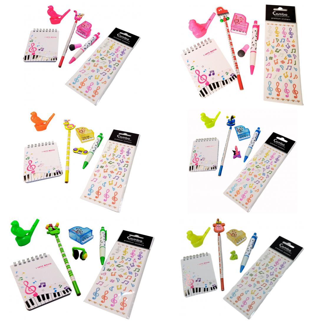 colorful writing set for children