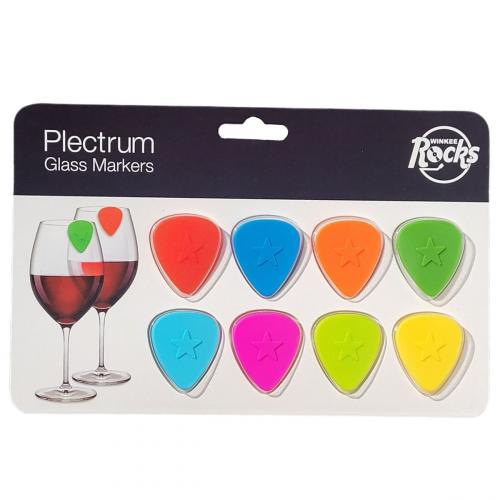 Plectrum glass marker set, 8 pieces