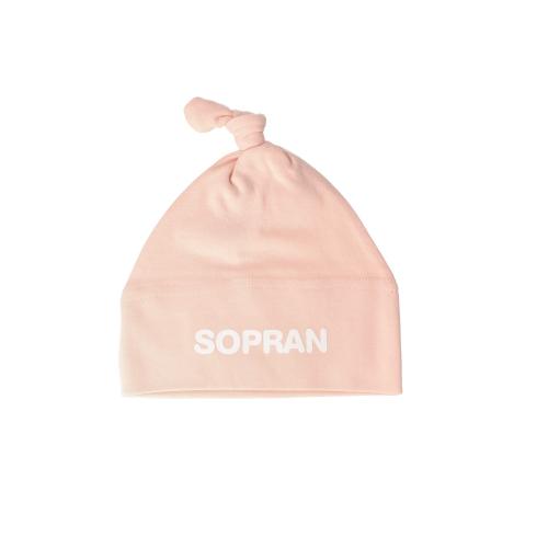Baby-One Knot Hat, Mtze in pink, Design Sopran in wei