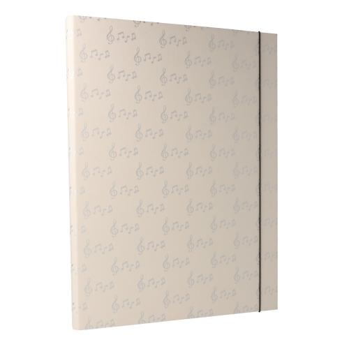 Clipboard folder A4, silver notes