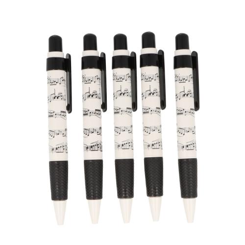 Pack of 5 ballpoint pens printed with staves, Big Pen