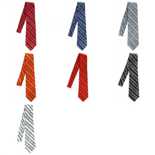 Tie, notes lines diagonally, different colors