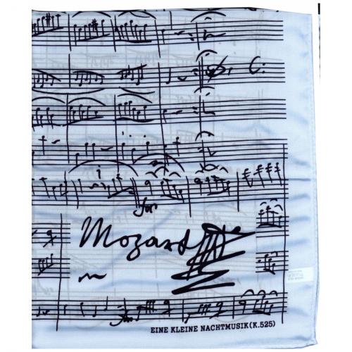 Nicki-cloth, printed with a little night music by Mozart
