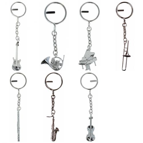 silver, shaped metal key pendants